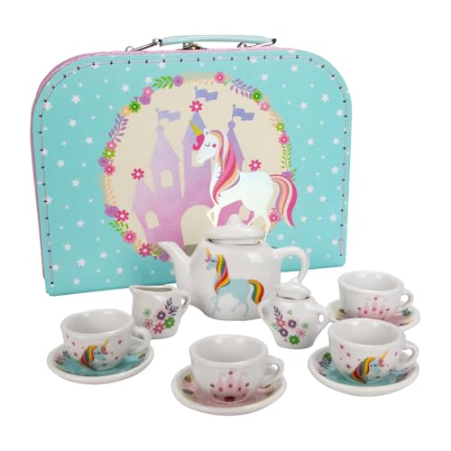 Kinder Teeservice Spielkoffer Teeset Einhorn Spielzeug Porzellangeschirr 13 -TLG - CH12102 Kinder Teeservice Spielkoffer Teeset Einhorn Spielzeug Porzellangeschirr 13 -TLG - CH12102 von GICO