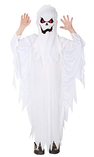 GIFT TOWER Gespenster Kostüm Kinder Geist Umhang Halloweenkostüm Kinderkostüme für Karneval Fasching Cosplay Weiß L/für 120-130cm GIFT TOWER Gespenster Kostüm Kinder Geist Umhang Halloweenkostüm Kinderkostüme für Karneval Fasching Cosplay Weiß L/für 120-130cm von GIFT TOWER
