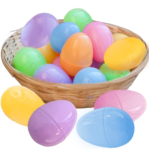 GiftExpress Ostereier in Pastellfarben, 100 Stück, sortiert, 5,8 x 4,4 cm, Kunststoffeier mit Scharnier, Party-Spielzeug für Erwachsene und Kinder, für Geschenkkörbe oder Eiersuche, Dekoration GiftExpress Ostereier in Pastellfarben, 100 Stück, sortiert, 5,8 x 4,4 cm, Kunststoffeier mit Scharnier, Party-Spielzeug für Erwachsene und Kinder, für Geschenkkörbe oder Eiersuche, Dekoration von GIFTEXPRESS