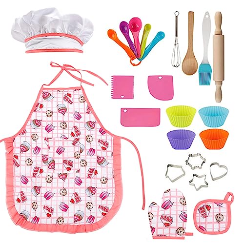 GIFTRRTOY Koch- und Backset für Kinder – Kinder-Koch-Kostüm mit Schürze, Kochmütze, Kochhandschuh, Utensilien, Cupcake-Formen für Kleinkinder Jungen GIFTRRTOY Koch- und Backset für Kinder – Kinder-Koch-Kostüm mit Schürze, Kochmütze, Kochhandschuh, Utensilien, Cupcake-Formen für Kleinkinder Jungen von GIFTRRTOY