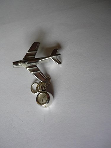 Giftsforall Anhänger Mikoyan-Gurevich MiG-15 Flugzeug-Code C12, 5 mm Loch, passend für Charm-Armbänder von GIFTSFORALL