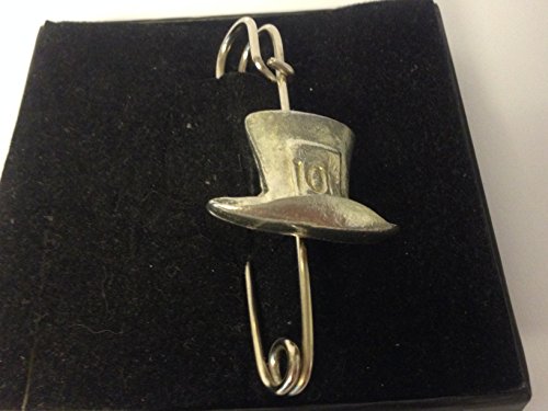 Mad Hatter Top Hat tg387 Schal, Brosche und Kilt Pin Zinn 7,6 cm 7,5 cm geschrieben von uns Geschenke für alle 2016 von Derbyshire UK von GIFTSFORALL