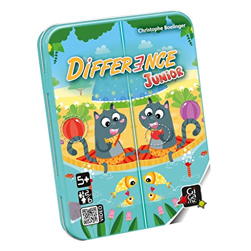 Gigamic | Difference Junior | Kinderspiel | Kartenspiel | 2-6 Spieler | Ab 4+ Jahren | 20 Minuten | Deutsch | Mehrsprachig von GIGAMIC