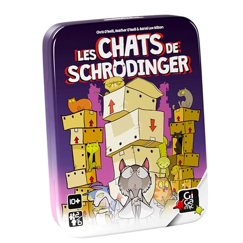 GIGAMIC Les Chats de Schrodinger – Bluff-Spiel, zugänglich, ab 10 Jahren von GIGAMIC