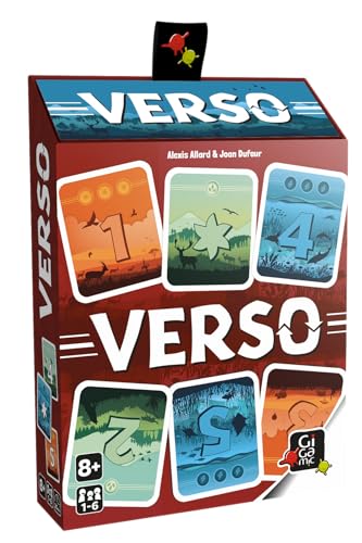 GIGAMIC Verso Kartenspiel, Zweiseitiges Strategiespiel, 1-6 Spieler, ab 8 Jahren von GIGAMIC
