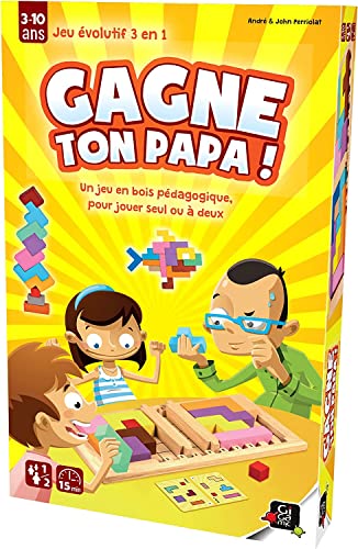 GIGAMIC GZFGP Denkspiel – Gewinne deinen Papa, Einzigartig, Mehrfarbig, 19,5 x 4,2 x 30,5 cm von GIGAMIC