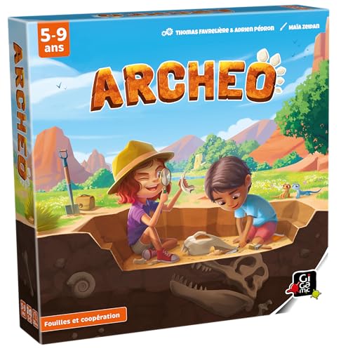 Gigamic - Archeo – Spielt die Rolle eines Archäologen in diesem Ausgrabungsspiel. – Kinderspiel – ab 5 Jahren – für 1 bis 5 Spieler. von GIGAMIC