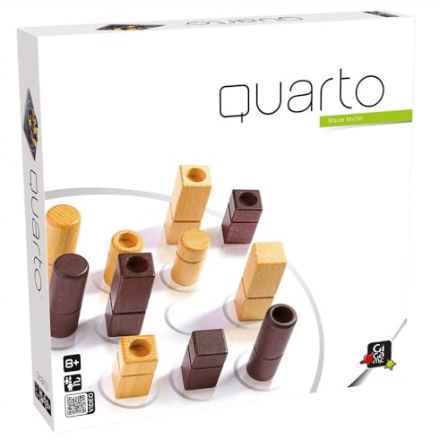 Gigamic, Quarto, Familienspiel, Holzspiel, 2 Spieler, Ab 8+ Jahren, 15 Minuten, Deutsch, Mehrsprachig, Mehrfarbig, Bunt Gigamic, Quarto, Familienspiel, Holzspiel, 2 Spieler, Ab 8+ Jahren, 15 Minuten, Deutsch, Mehrsprachig, Mehrfarbig, Bunt von GIGAMIC