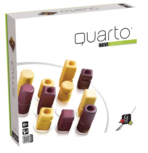 Gigamic, Quarto Mini, Familienspiel, Holzspiel, 2 Spieler, Ab 8+ Jahren, 15 Minuten, Deutsch, Mehrsprachig, Mehrfarbig, Bunt Gigamic, Quarto Mini, Familienspiel, Holzspiel, 2 Spieler, Ab 8+ Jahren, 15 Minuten, Deutsch, Mehrsprachig, Mehrfarbig, Bunt von GIGAMIC