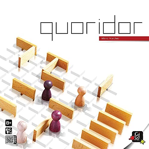 Gigamic, Quoridor, Familienspiel, Holzspiel, 2-4 Spieler, Ab 8+ Jahren, 15 Minuten, Deutsch, Mehrsprachig Gigamic, Quoridor, Familienspiel, Holzspiel, 2-4 Spieler, Ab 8+ Jahren, 15 Minuten, Deutsch, Mehrsprachig von GIGAMIC