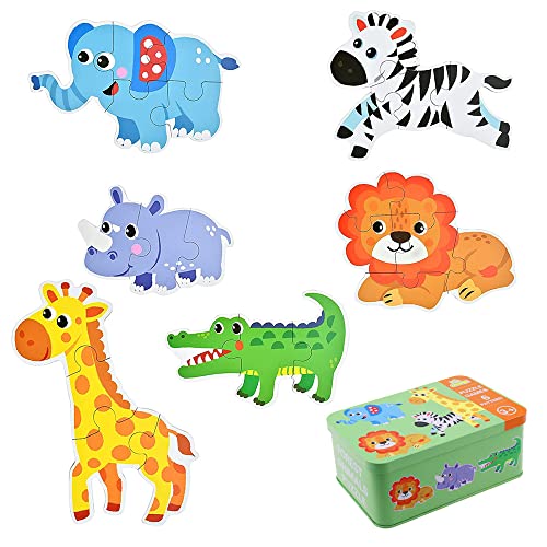 GIGIIS Kinderpuzzle Spielzeug Holzpuzzle Puzzle Kinder Tiere Montessori Kinderspielzeug ab 1 2 3 4 5 Jahre Kinder Puzzles mit Kasten zur Aufbewahrung Geschenke für Jungen Mädchen GIGIIS Kinderpuzzle Spielzeug Holzpuzzle Puzzle Kinder Tiere Montessori Kinderspielzeug ab 1 2 3 4 5 Jahre Kinder Puzzles mit Kasten zur Aufbewahrung Geschenke für Jungen Mädchen von GIGIIS