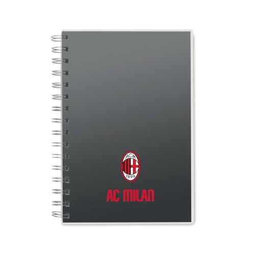 AC Milan AC Milan A5 Notizbuch mit RPET-Einband und 160 Seiten liniertem Papier, Spiralbindung, für alle Rossoneri Fans - Offizielles Produkt von Ac Milan AC Milan AC Milan A5 Notizbuch mit RPET-Einband und 160 Seiten liniertem Papier, Spiralbindung, für alle Rossoneri Fans - Offizielles Produkt von Ac Milan von AC Milan