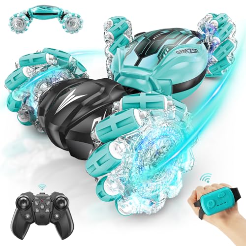 GILI Gesture Sensing Stunt RC Car - Remote Control Gesture Sensor Toy Cars for 7 8 9 10 11 12 Year Boys 2.4GHz 4WD - Double Sided Rotating Off Road Vehicle Kids Birthday GILI Gesture Sensing Stunt RC Car - Remote Control Gesture Sensor Toy Cars for 7 8 9 10 11 12 Year Boys 2.4GHz 4WD - Double Sided Rotating Off Road Vehicle Kids Birthday von GILI