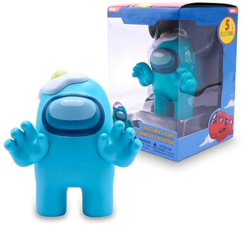GIMSS Toys Figuren kompatibel mit Among US Action Figuren im Display Box 5 x Sortiert Sammelfiguren 18cm (Aqua-Ei) von GIMSS