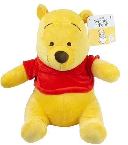 GIMSS Winnie The Pooh Plush Plüschtiere Neu Auswahl Ferkel, Tigger, Winnie Puuh, I-Aah Kuscheltier offizielle Lizenz 28-33cm (Winnie Puuh 28cm) von GIMSS