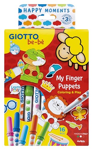 Giotto be-bè Happy Moments, My Finger Puppets Set, 16-teilig von GIOTTO be-bè