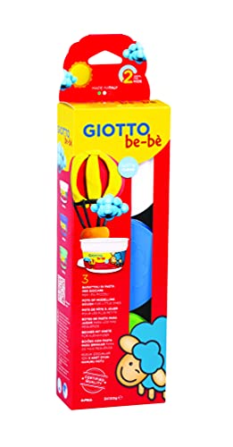 Zestaw z masa plastyczna Giotto Bebe 3x100g: (bialy, niebieski, zielony) von GIOTTO be-bè