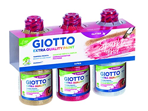 Giotto Tempera Glitter, 250 ml, 3 Stück von GIOTTO