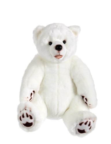 Gipsy - 070089 – Plüschtier – sitzender Grizzly Bär – 42 cm – Weiß von GIPSY