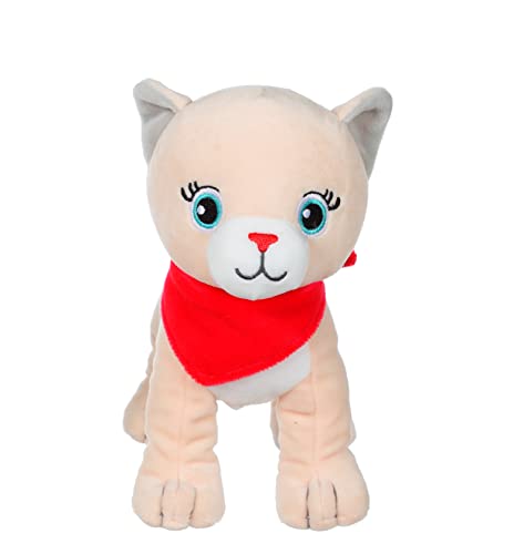 Gipsy Toys - Lustige beige Klangkätzchen mit rotem Schal - Kuscheltier für Kinder - 071620 Gipsy Toys - Lustige beige Klangkätzchen mit rotem Schal - Kuscheltier für Kinder - 071620 von GIPSY