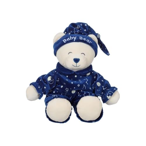 GIPSY - Gispy-Baby Bear Glow in The Dark-Plüsch für Kinder, Brille in der Nacht-056175, 056175, Blau von GIPSY