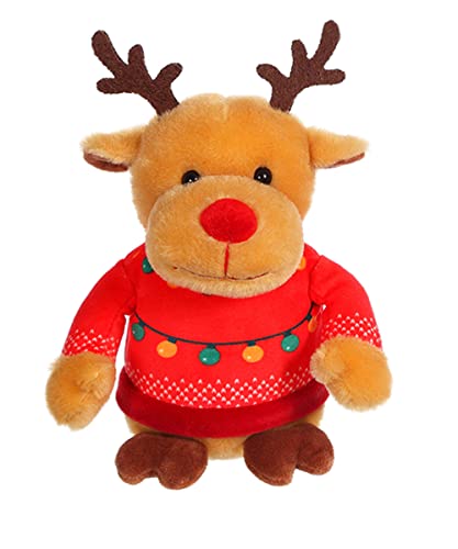 GIPSY - Gispy-Les Amis Einfach 24 cm Rentier Pullover rot Plüsch für Kinder im Modell 15 cm-071656, 071656 von GIPSY