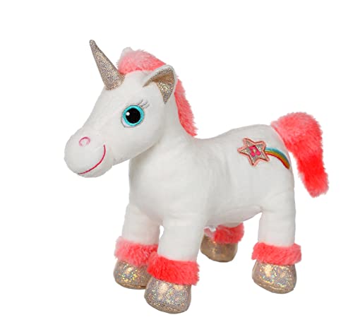 GIPSY TOYS - Lica Bella Kuscheltier 22 cm weiß und korallenrosa - Kuscheltier für Kinder - 071608 von GIPSY