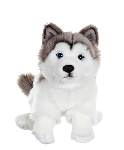 GIPSY TOYS - Sitzender Hund 25 cm Husky - Kuscheltier für Kinder - In 8 verschiedenen Modellen erhältlich - 071123, Heiser von GIPSY
