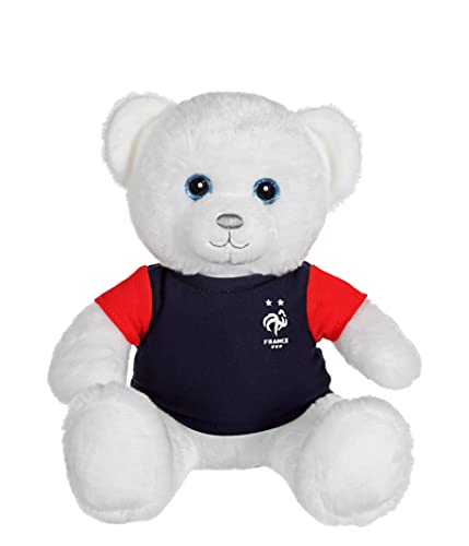 Gipsy 055918 Toys-Ours en Peluche FFF-Fédération Française de Football – 25 cm-Bleu Blanc Rouge European Soccer International Bear Plüsch, blau von GIPSY