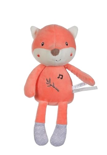 Gipsy Toys – Fuchs Kleine Musikalische – Musikalisches Plüschtier – Bamboo-Linie – 15 cm – Leuchtendes Orange – Perfekt für Babys – Spielerisches musikalisches Plüschtier Gipsy Toys – Fuchs Kleine Musikalische – Musikalisches Plüschtier – Bamboo-Linie – 15 cm – Leuchtendes Orange – Perfekt für Babys – Spielerisches musikalisches Plüschtier von GIPSY