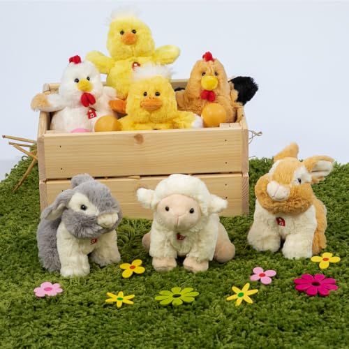 Gipsy Toys – Grauer Hase mit Ton – Die Pakidoos – 15 cm – Süßes musikalisches Plüschtier – Perfekter Osterbegleiter – 2 Melodien – Spielerisches Geschenk Gipsy Toys – Grauer Hase mit Ton – Die Pakidoos – 15 cm – Süßes musikalisches Plüschtier – Perfekter Osterbegleiter – 2 Melodien – Spielerisches Geschenk von GIPSY