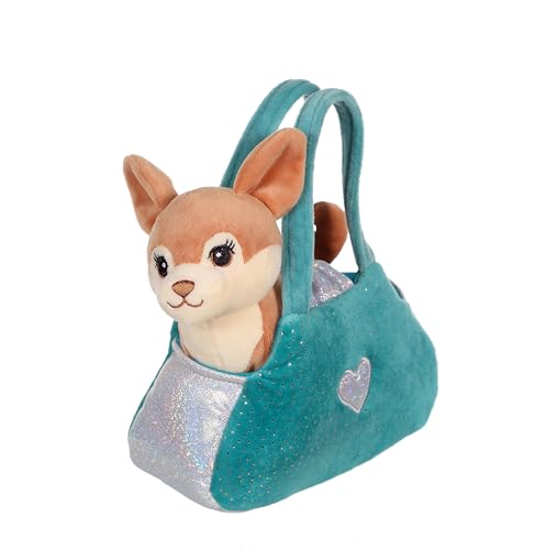Gipsy Toys – Plüschtier Sweety Bag Chihuahua braun – Tasche grün – 18 cm Gipsy Toys – Plüschtier Sweety Bag Chihuahua braun – Tasche grün – 18 cm von GIPSY