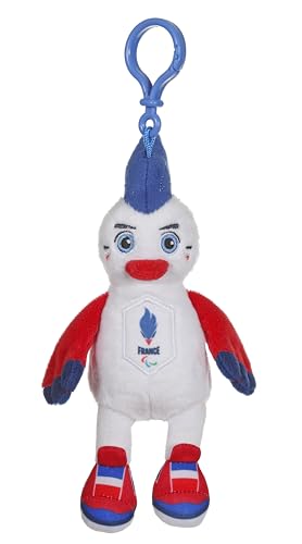 Gipsy Toys – Schlüsselanhänger – Nationalmannschaft von Frankreich Paralympique – offizielles Lizenzprodukt – 10 cm sitzend – Rot Blau und Weiß von GIPSY