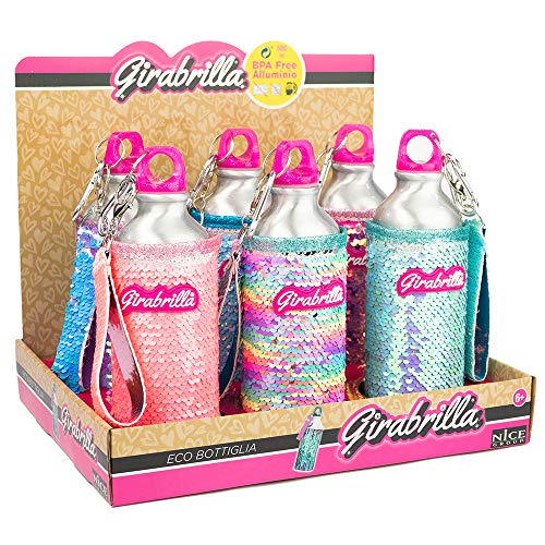 Girabrilla - Nice Group Eco Umweltfreundliche Flasche 24 h aus Aluminium mit einem glitzernden abnehmbaren Pailletten-02534, D4487830CD, 1 Stück Girabrilla - Nice Group Eco Umweltfreundliche Flasche 24 h aus Aluminium mit einem glitzernden abnehmbaren Pailletten-02534, D4487830CD, 1 Stück von Girabrilla