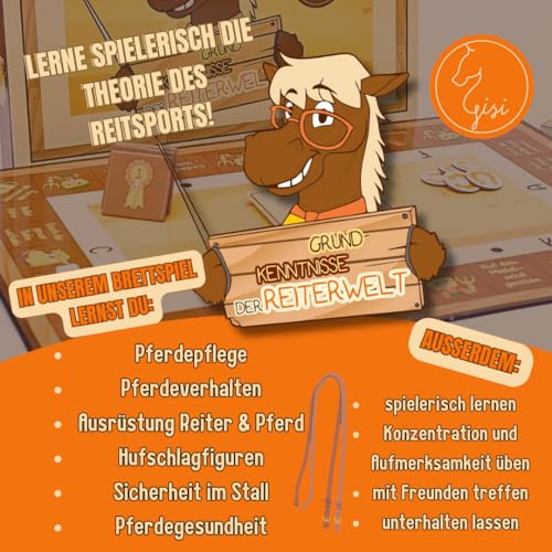 GISI Grundkenntnisse der Reiterwelt - Das Brettspiel für Reitanfänger! GISI Grundkenntnisse der Reiterwelt - Das Brettspiel für Reitanfänger! von GISI
