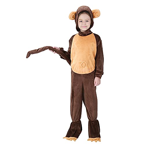 GIVBRO Kinder Affe Kostüm Halloween Overall Schuhüberzieher für Weihnachten Kindertag Party Rollenspiel Kleidung Zubehör Unisex M GIVBRO Kinder Affe Kostüm Halloween Overall Schuhüberzieher für Weihnachten Kindertag Party Rollenspiel Kleidung Zubehör Unisex M von GIVBRO