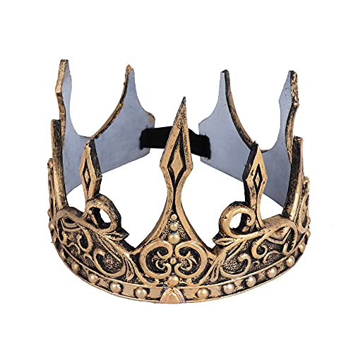 GIVBRO King Crown Halloween Kostüme Cosplay Kopfschmuck Vintage Krone für Erwachsene Halloween Bühne Performance Party Requisiten von GIVBRO