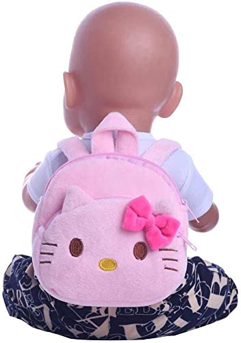 GIVBRO Mini-Rucksack für 45,7 cm Große Amerikanische Puppe - Zubehör, Reißverschluss, Schultasche, Katze, Spielzeug GIVBRO Mini-Rucksack für 45,7 cm Große Amerikanische Puppe - Zubehör, Reißverschluss, Schultasche, Katze, Spielzeug von GIVBRO
