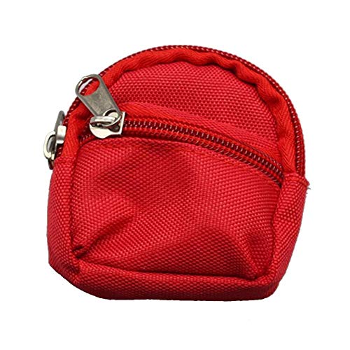 GIVBRO Mini-Schulrucksack, Puppen-Rucksack, Zubehör für 46 cm Puppenkleidung, 1 Stück (rot) von GIVBRO