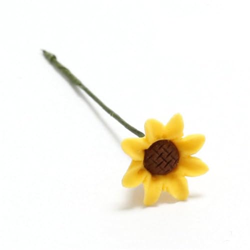 GIVBRO Miniatur-Sonnenblumen für Puppenhaus, 1:12, Simulationsblume für Puppenhaus-Dekor, DIY-Möbeldekoration, Gartenzubehör, 10 Stück GIVBRO Miniatur-Sonnenblumen für Puppenhaus, 1:12, Simulationsblume für Puppenhaus-Dekor, DIY-Möbeldekoration, Gartenzubehör, 10 Stück von GIVBRO