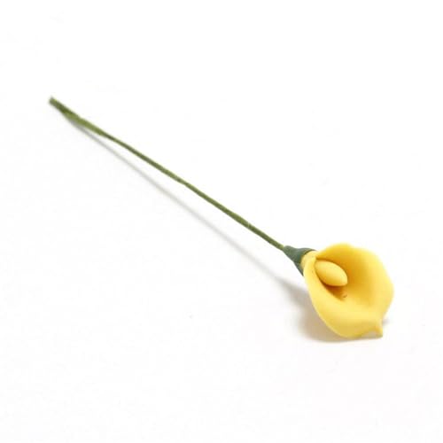 GIVBRO Puppenhaus-Miniatur-Calla-Lilie, 1:12, Kunstblume für Puppenhaus-Dekor, DIY-Möbeldekoration, Gartenzubehör, 10 Stück GIVBRO Puppenhaus-Miniatur-Calla-Lilie, 1:12, Kunstblume für Puppenhaus-Dekor, DIY-Möbeldekoration, Gartenzubehör, 10 Stück von GIVBRO