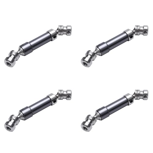 GIWFBQTR 4 StüCke Metall Hinten Mitte Antriebswelle Cvd Getriebewelle für 1:12 12428 12423 Rc Auto Kurze Kurs WüSte Offroad Titanium von GIWFBQTR
