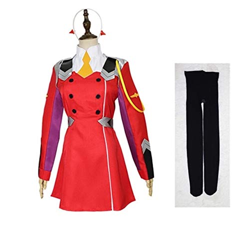 2019 heißer Anime DARLING im FRANXX Cosplay Kostümkleid + Kopfbedeckung + Socken + Perücke 02 Zero Two DFXX Cosplay Kostüme rotes Kleid Frauen M Kleid 2019 heißer Anime DARLING im FRANXX Cosplay Kostümkleid + Kopfbedeckung + Socken + Perücke 02 Zero Two DFXX Cosplay Kostüme rotes Kleid Frauen M Kleid von GJBXP
