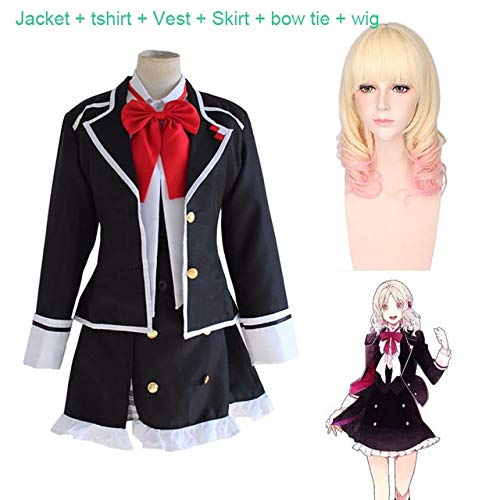 Anime Diabolik Liebhaber Komori Yui Cosplay Kostümjacke + T-Shirt + Weste + Rock + Krawatte + Perücke Komori Yui Cosplay Schuluniform XL Komori Yui kompletter Satz Anime Diabolik Liebhaber Komori Yui Cosplay Kostümjacke + T-Shirt + Weste + Rock + Krawatte + Perücke Komori Yui Cosplay Schuluniform XL Komori Yui kompletter Satz von GJBXP