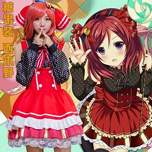 Anime Liebe Live Kostüm Tojo Umi Koroti Eli Nico Rin Honoka Cosplay Kleid + Perücke Candy Maid Uniform Lolita Kleid Cosplay Kostüm One Size Kostüm 6 Anime Liebe Live Kostüm Tojo Umi Koroti Eli Nico Rin Honoka Cosplay Kleid + Perücke Candy Maid Uniform Lolita Kleid Cosplay Kostüm One Size Kostüm 6 von GJBXP