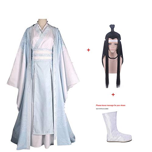 Lan Wangji Cosplay Mo Dao Zu Shi Cosplay Kostüm Lan Zhan Perücke + Schuhe kompletter Satz Großmeister der dämonischen Kultivierung Kostüme Männer M 165-175CM voller Satz Lan Wangji Cosplay Mo Dao Zu Shi Cosplay Kostüm Lan Zhan Perücke + Schuhe kompletter Satz Großmeister der dämonischen Kultivierung Kostüme Männer M 165-175CM voller Satz von GJBXP