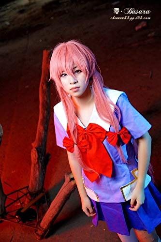 S-XXL Das zukünftige Tagebuch Cosplay Kostüm Top + Rock + Perücke komplette Kostüme Yuno Gasai Mirai Nikki lila Schuluniform Cosplay XXL Perücke und Kostüm S-XXL Das zukünftige Tagebuch Cosplay Kostüm Top + Rock + Perücke komplette Kostüme Yuno Gasai Mirai Nikki lila Schuluniform Cosplay XXL Perücke und Kostüm von GJBXP