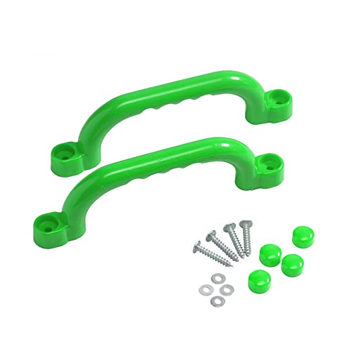 GK Haltegriffe paarweise (2 Stück) für Spielgeräte, Spieltürme, Klettergerüste und Spielanlagen (apfelgrün) von GK