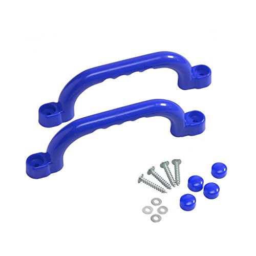 GK Haltegriffe paarweise (2 Stück) für Spielgeräte, Spieltürme, Klettergerüste und Spielanlagen (blau) von GK