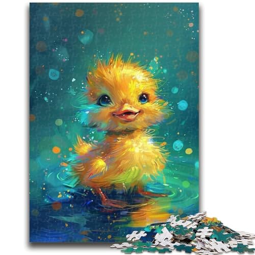1000-teiliges Puzzle, süße kleine gelbe Ente, 1000 Teile für Teenager, Lernspiele, Heimdekoration, Geburtstagsgeschenk, Geschenke, Wandkunst (50x75cm) von GKJPOXZJ